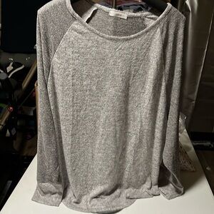 NIB. Gray two toned Sweater